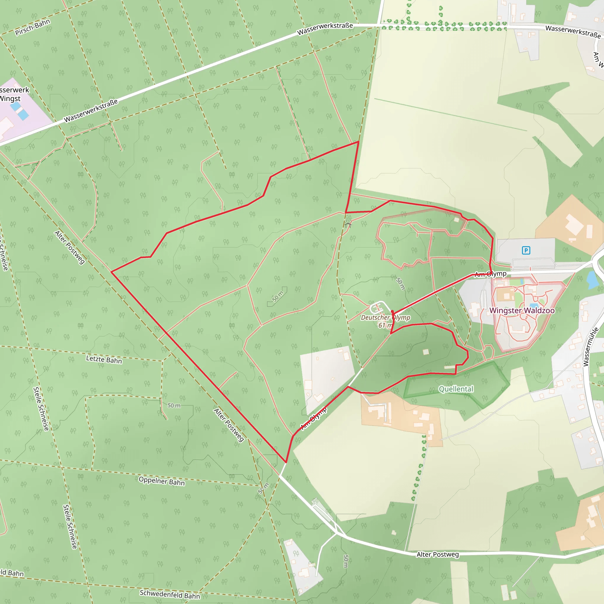 Aussichtsturm Deutscher Olymp Loop mobile static map