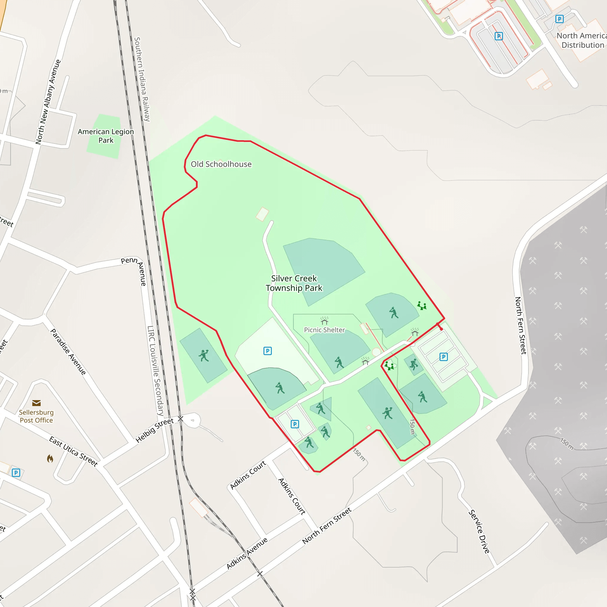 Silver Creek Township Park Loop mobile static map