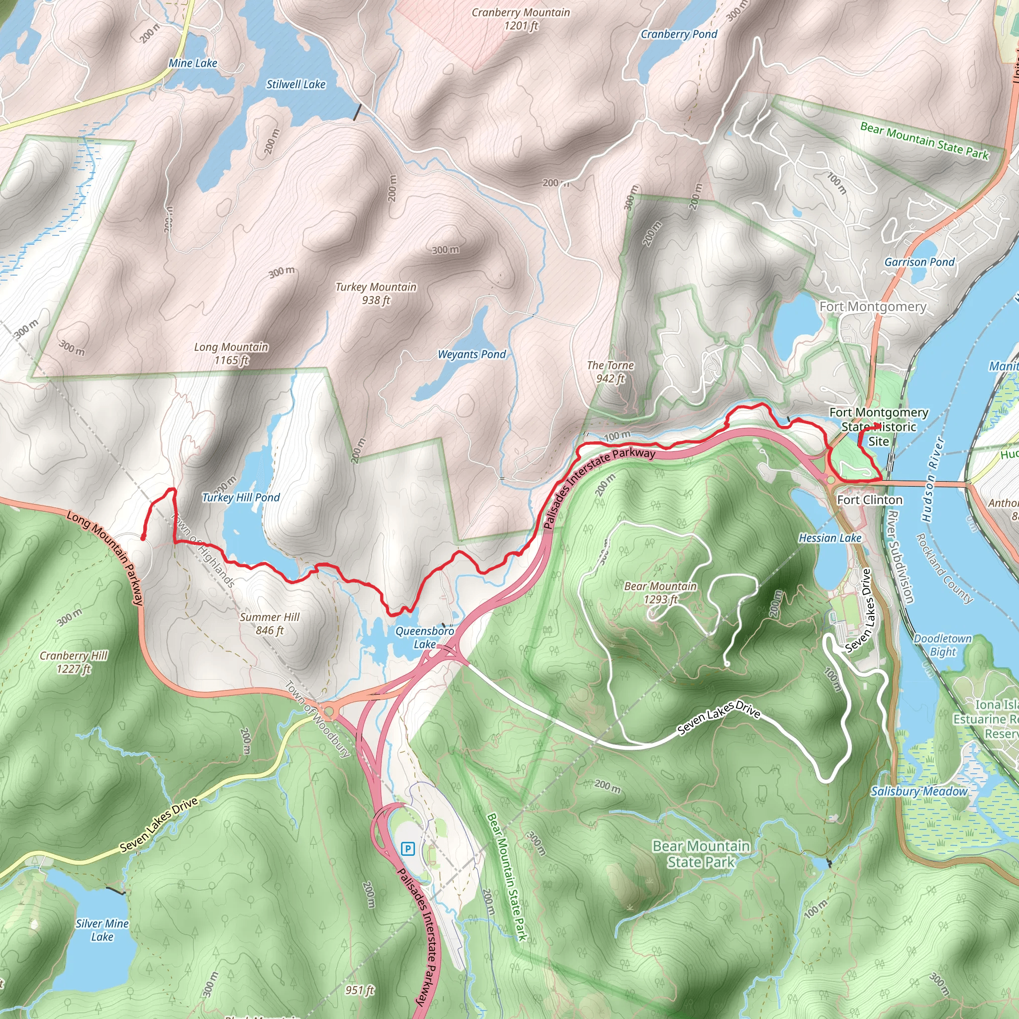 Popolopen Gorge Trail mobile static map