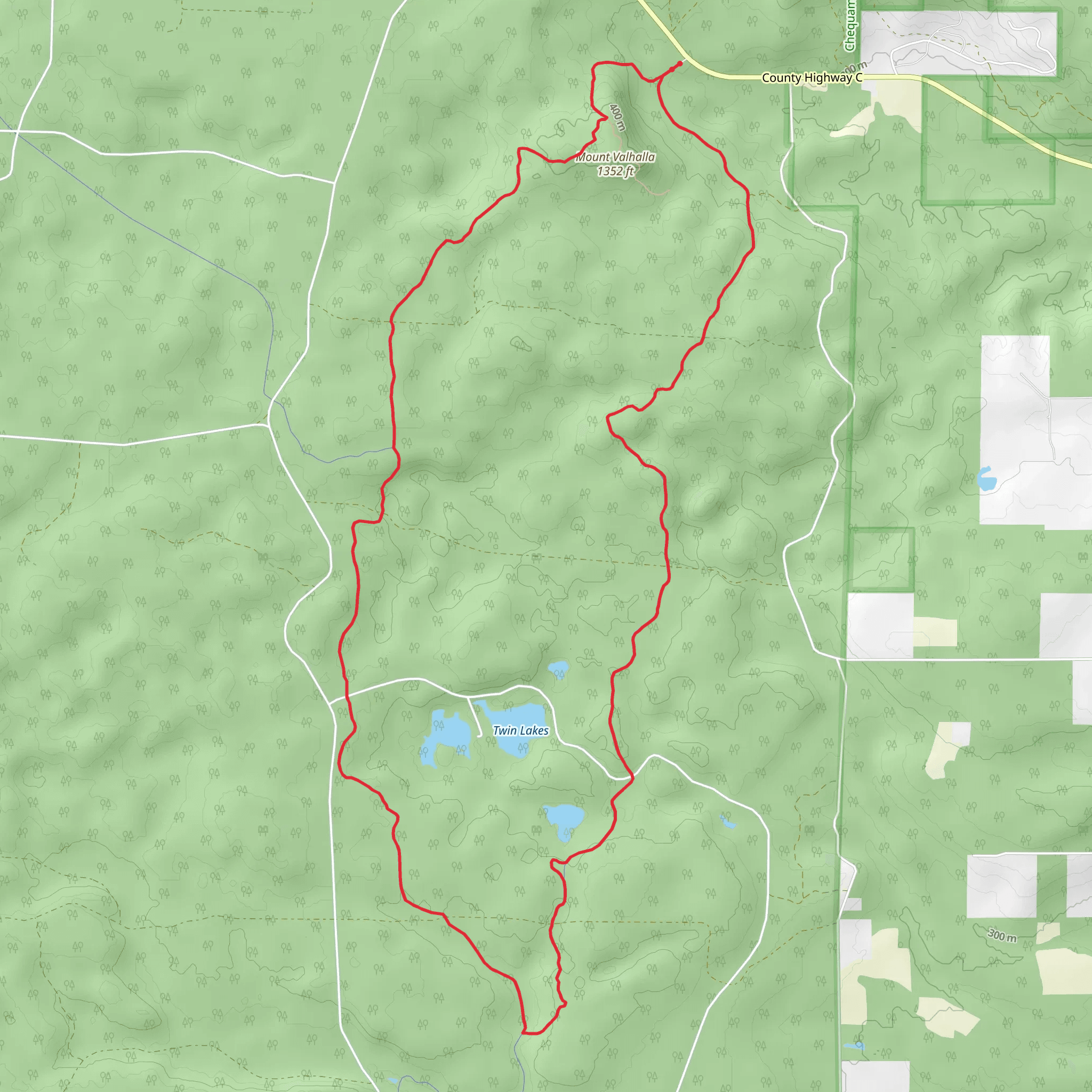 Valhalla Trail mobile static map