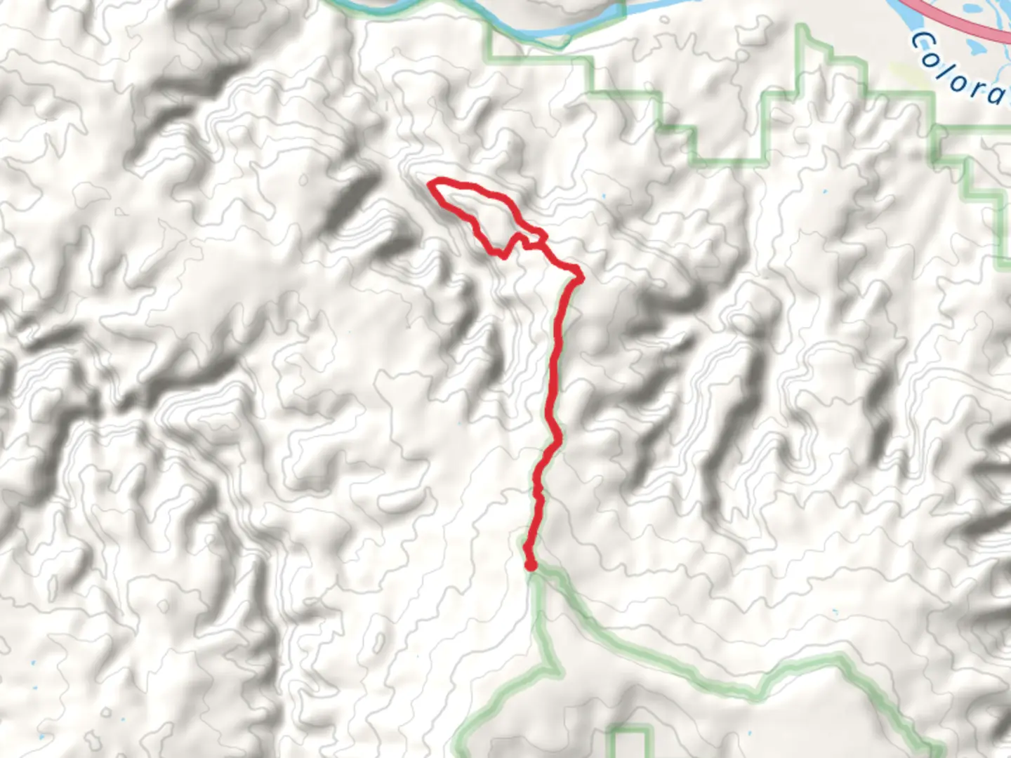 An image depicting the trail Cedar Tree Arch via Rattlesnake Arches Loop and its surrounding area.