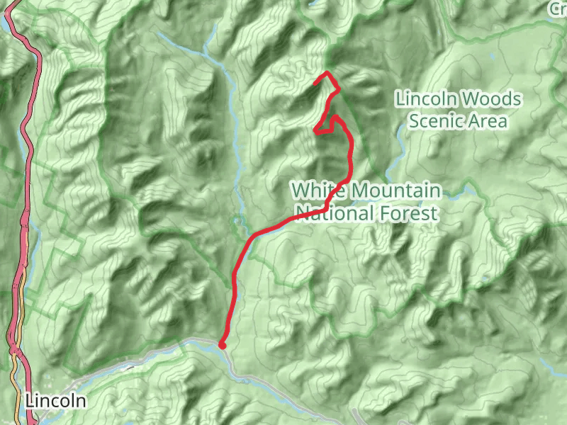 West Bond Summit via Lincoln Woods Trail