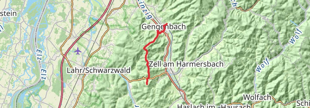 Kandel-Höhenweg stage 2 Map