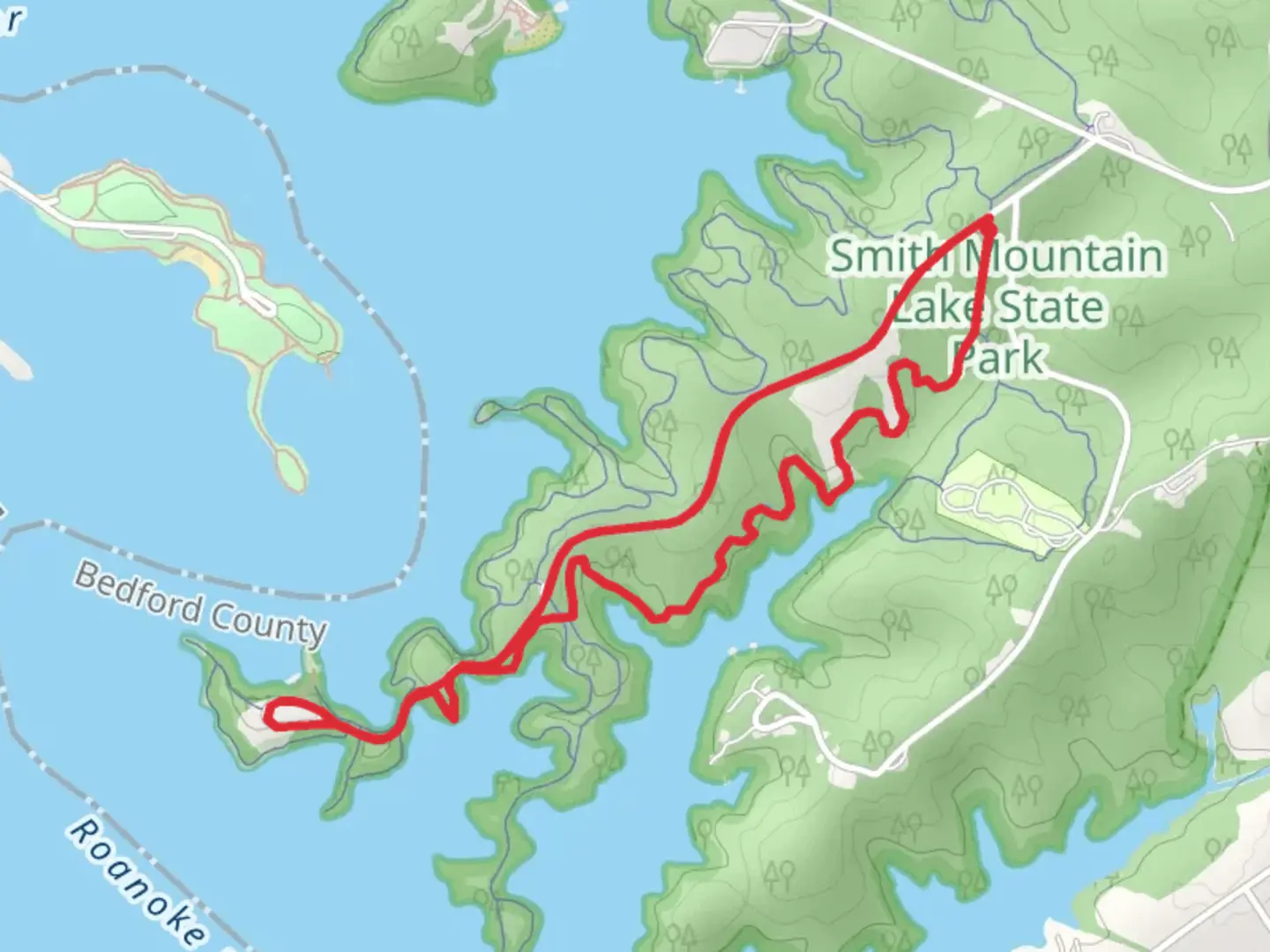 An image depicting the trail Interpretive - Buck Run Loop Trail and its surrounding area.