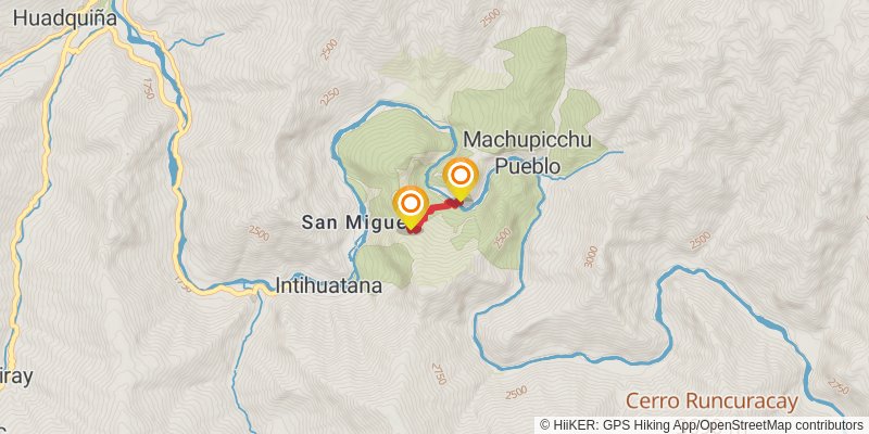 Salkantay Trek spur 1 Map