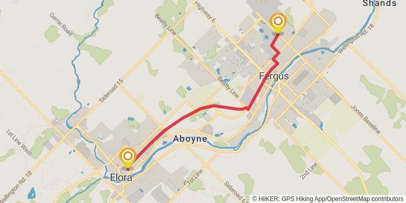 Grand Valley Trail alt 2 Map