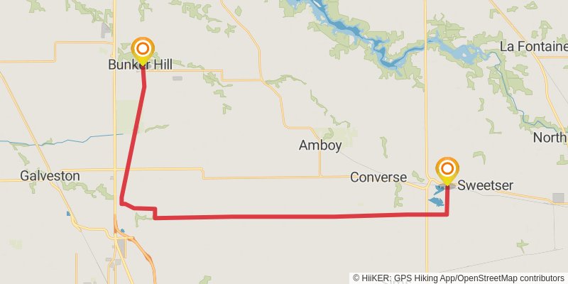 American Discovery Trail North Route stage 100 Map