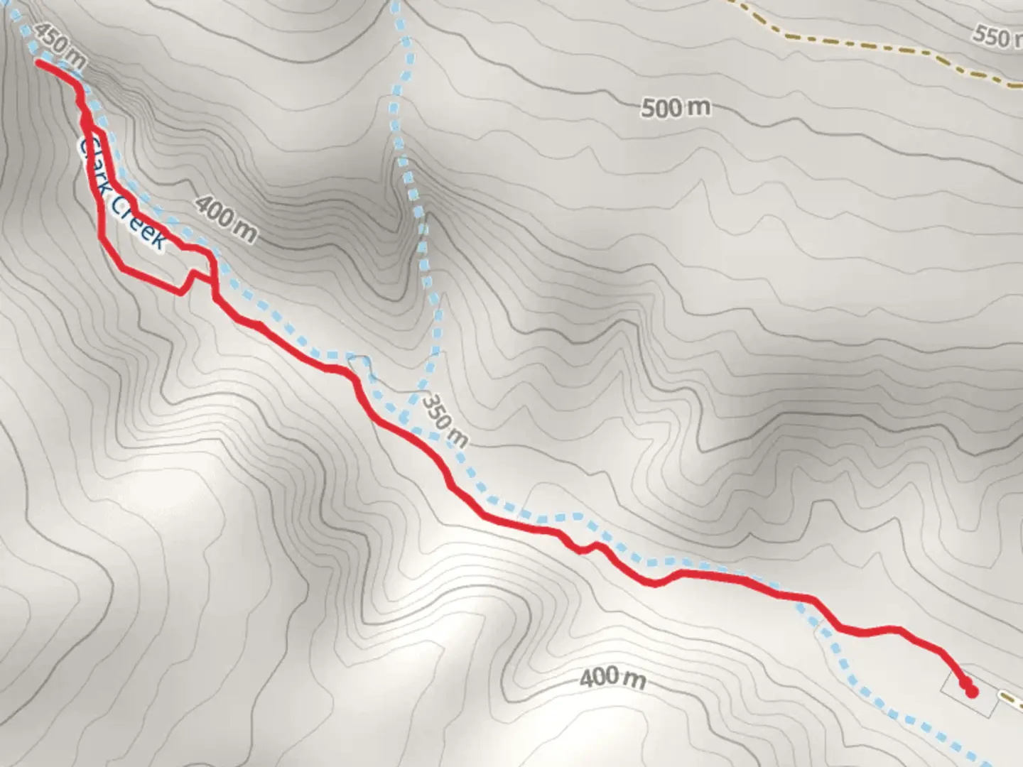 An image depicting the trail Lost Valley Trail and its surrounding area.