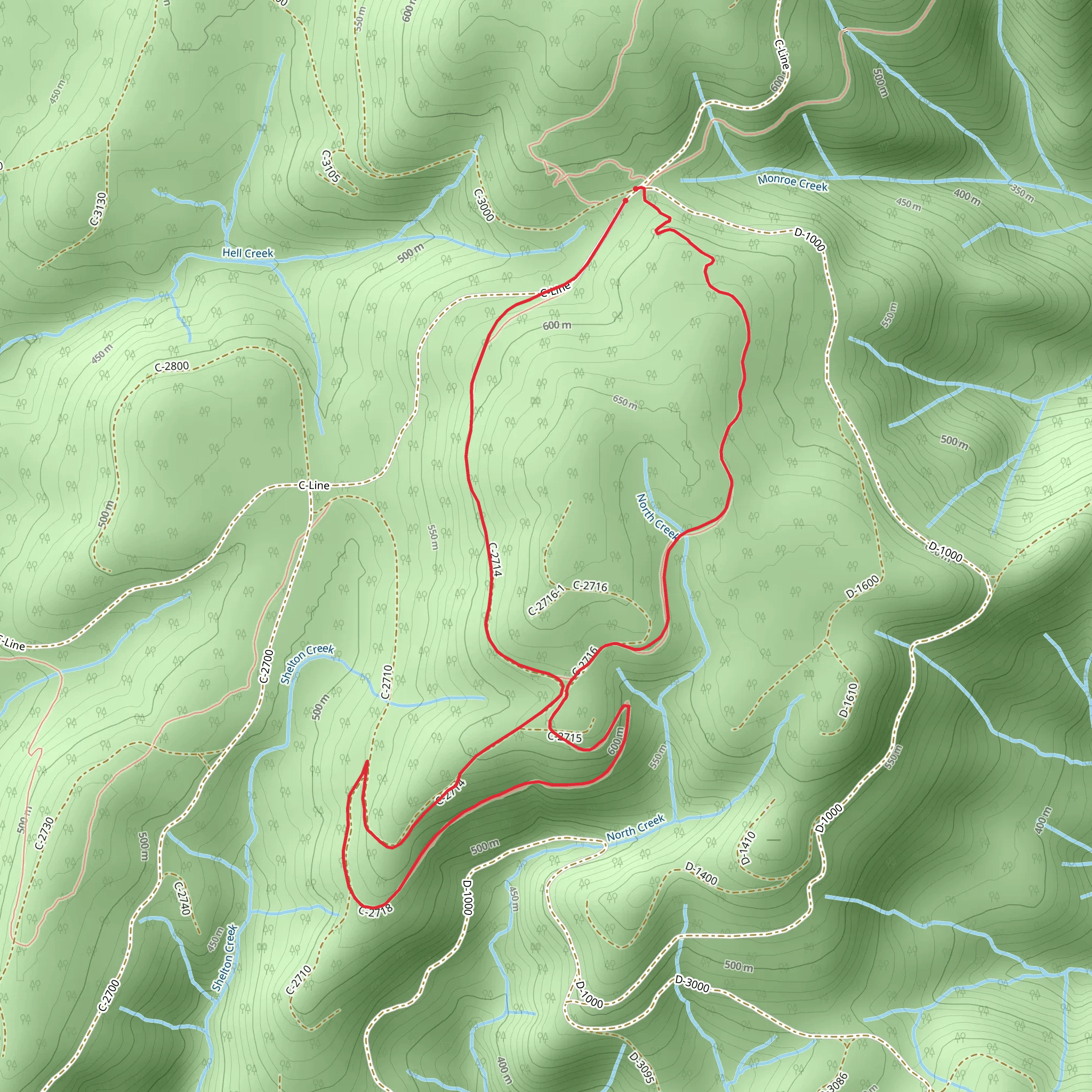 Wedekind Picnic Area Loop mobile static map