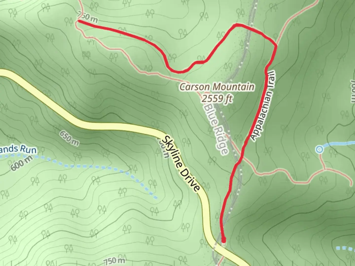 An image depicting the trail Springhouse Trail and its surrounding area.