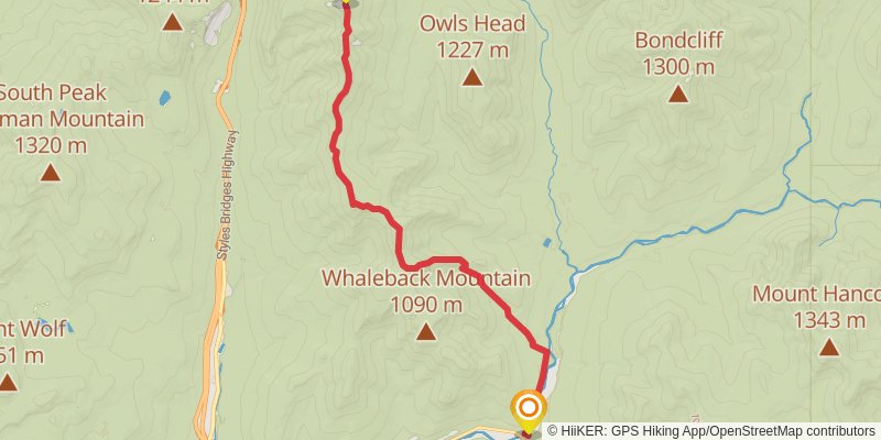 The Pemigewasset Loop stage 3 Map