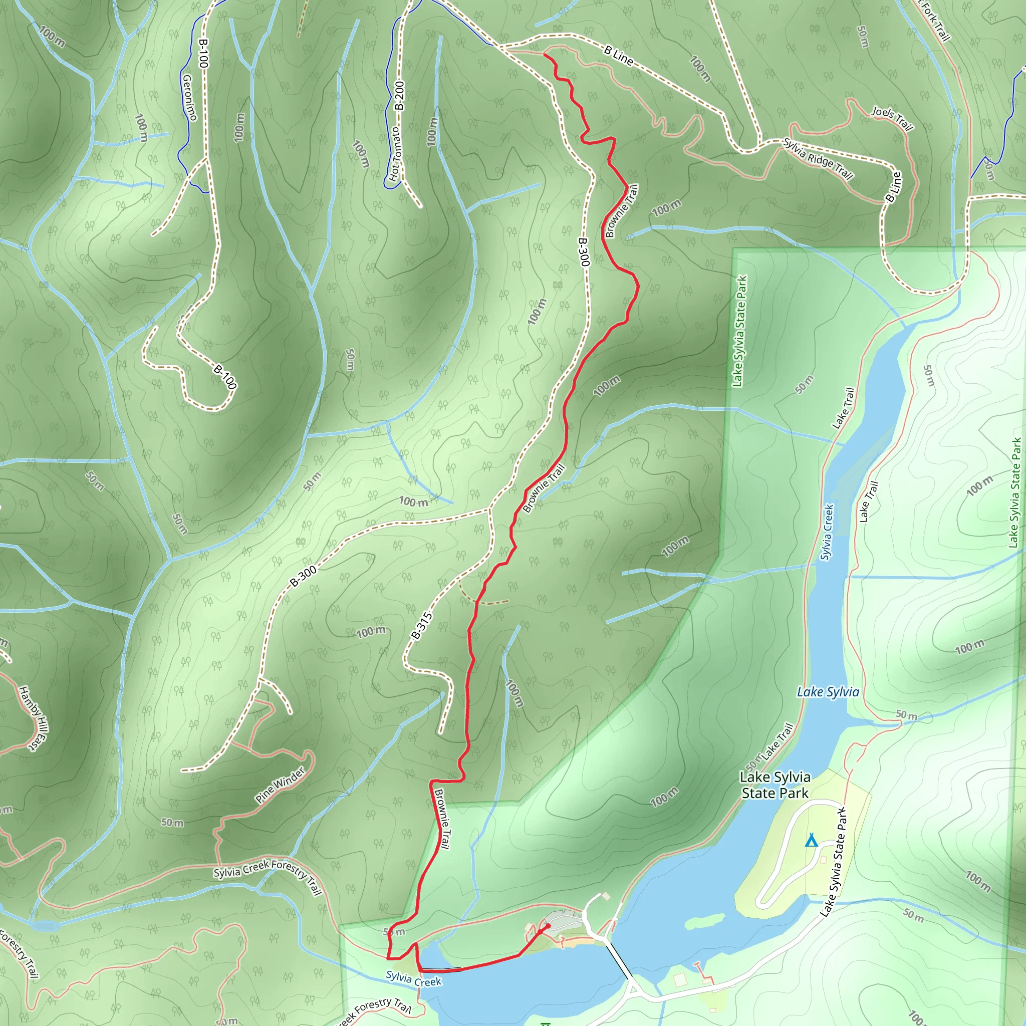 Brownie Trail mobile static map