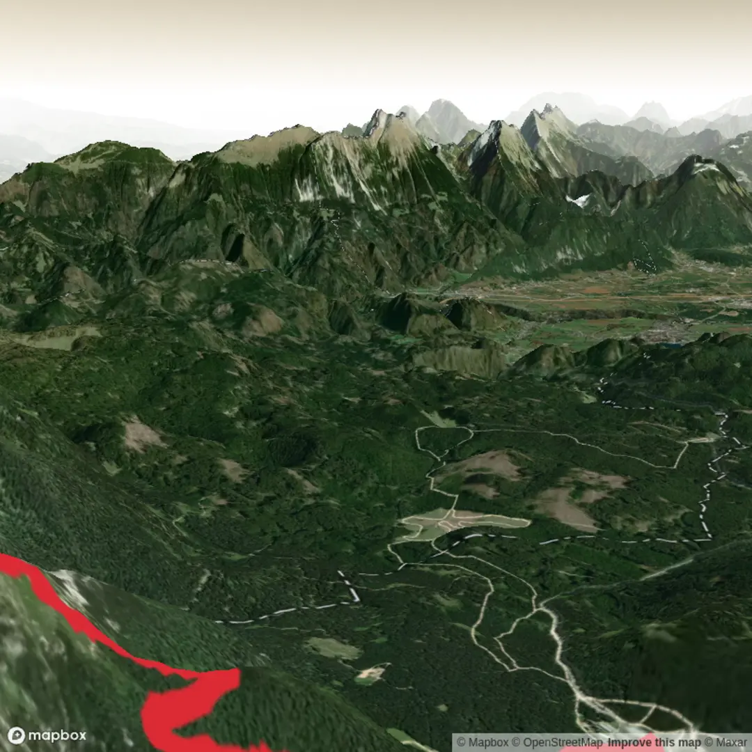 An image depicting the trail VIsevnik Loop - Upper Limits Uk and its surrounding area.