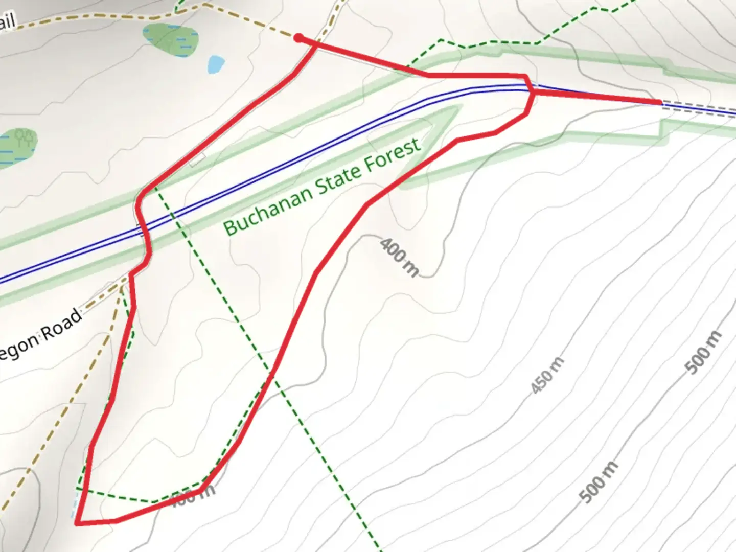 An image depicting the trail Woodridge Walk and its surrounding area.
