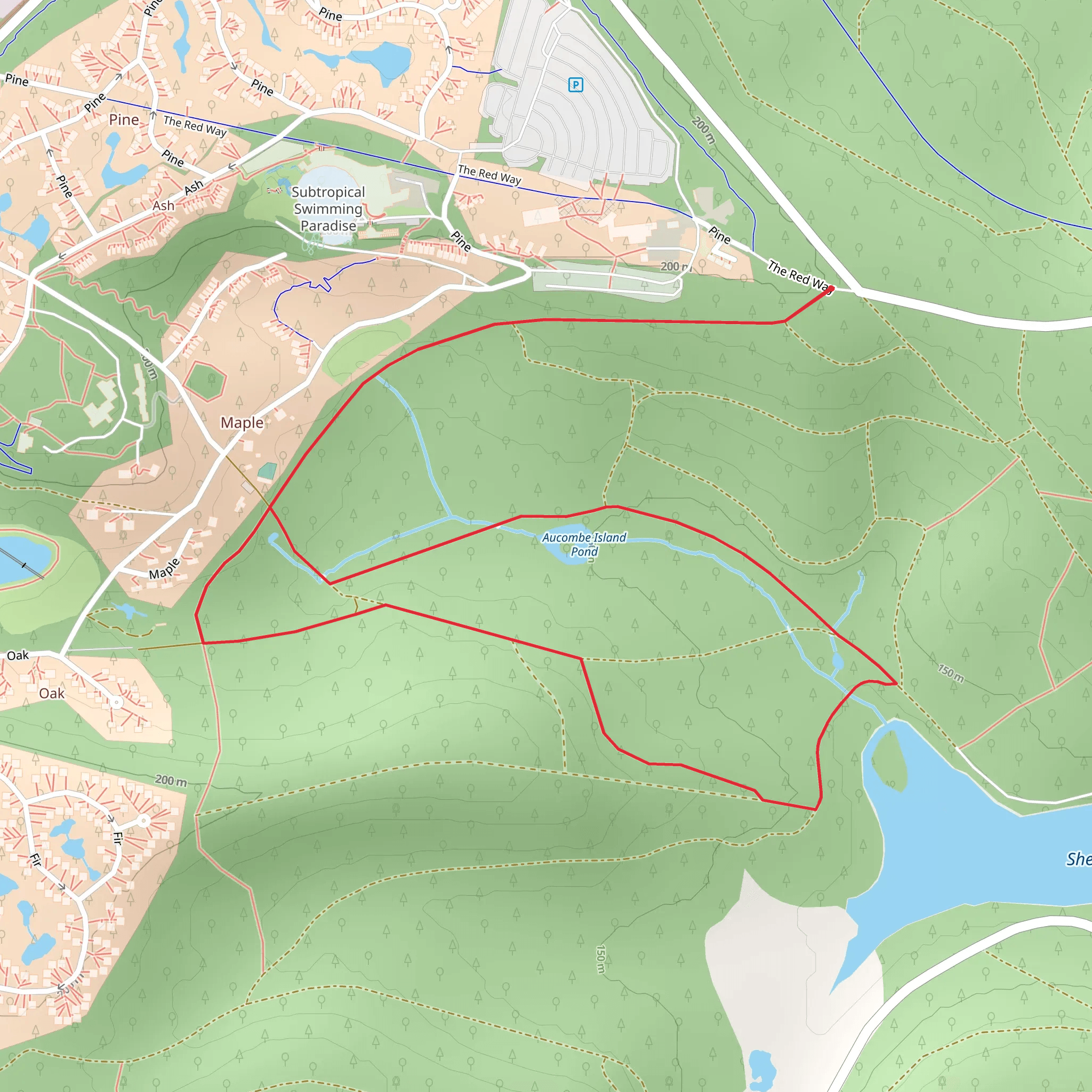 Shear Water and Longleaf Forest Walk mobile static map