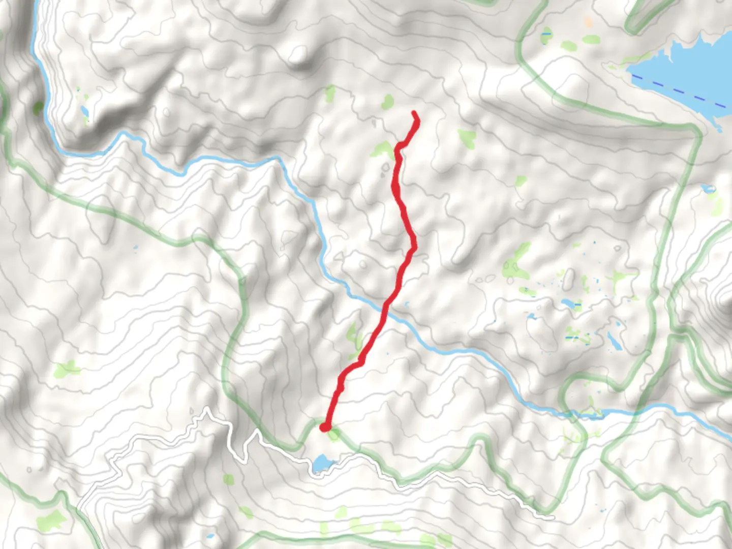 An image depicting the trail North Mono Crossing via Mono Crossing Trail and its surrounding area.