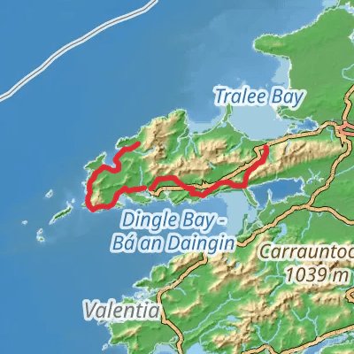 Dingle Way 6-Day Moderate Tour (Hillwalk Tours) mobile static map