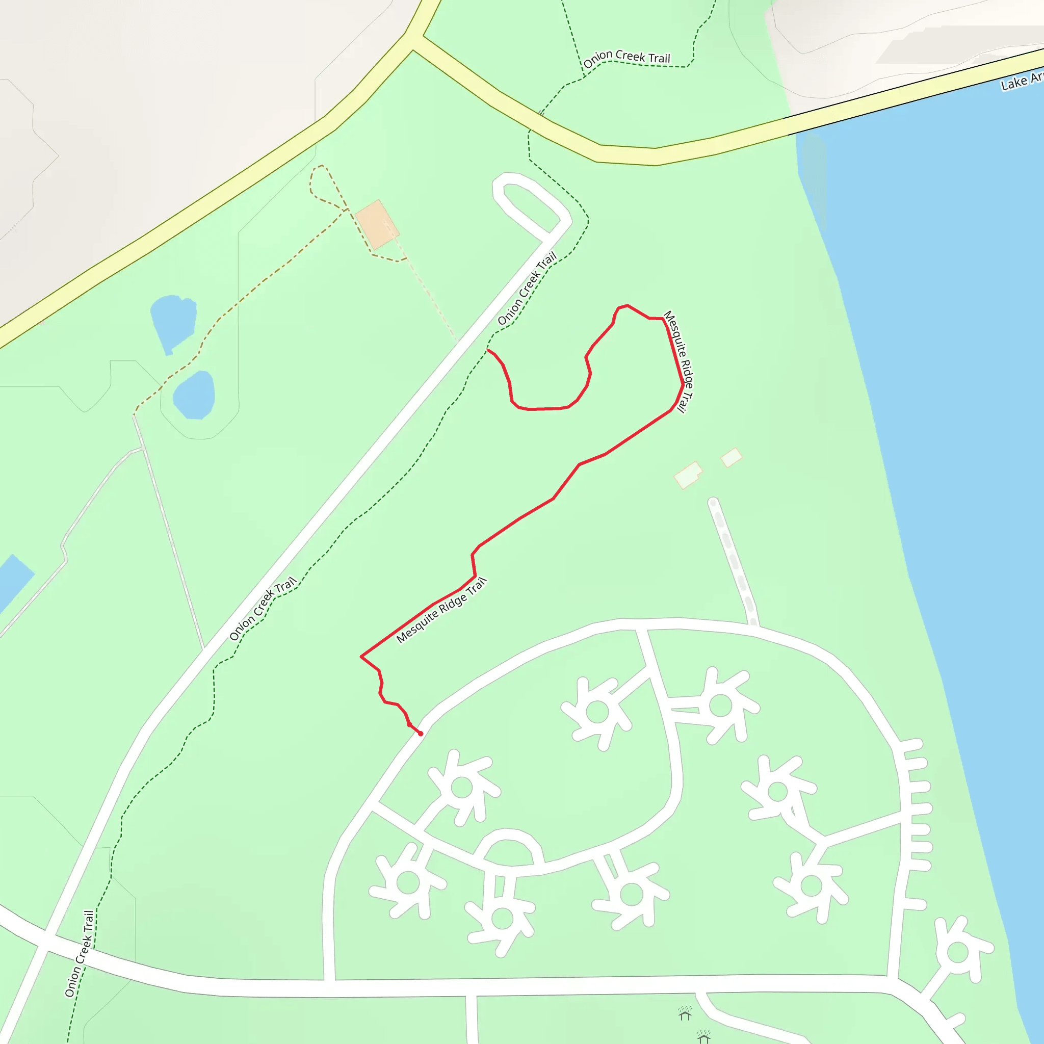 Mesquite Ridge Trail mobile static map