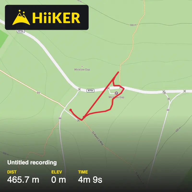 A map preview of the recording Untitled recording.