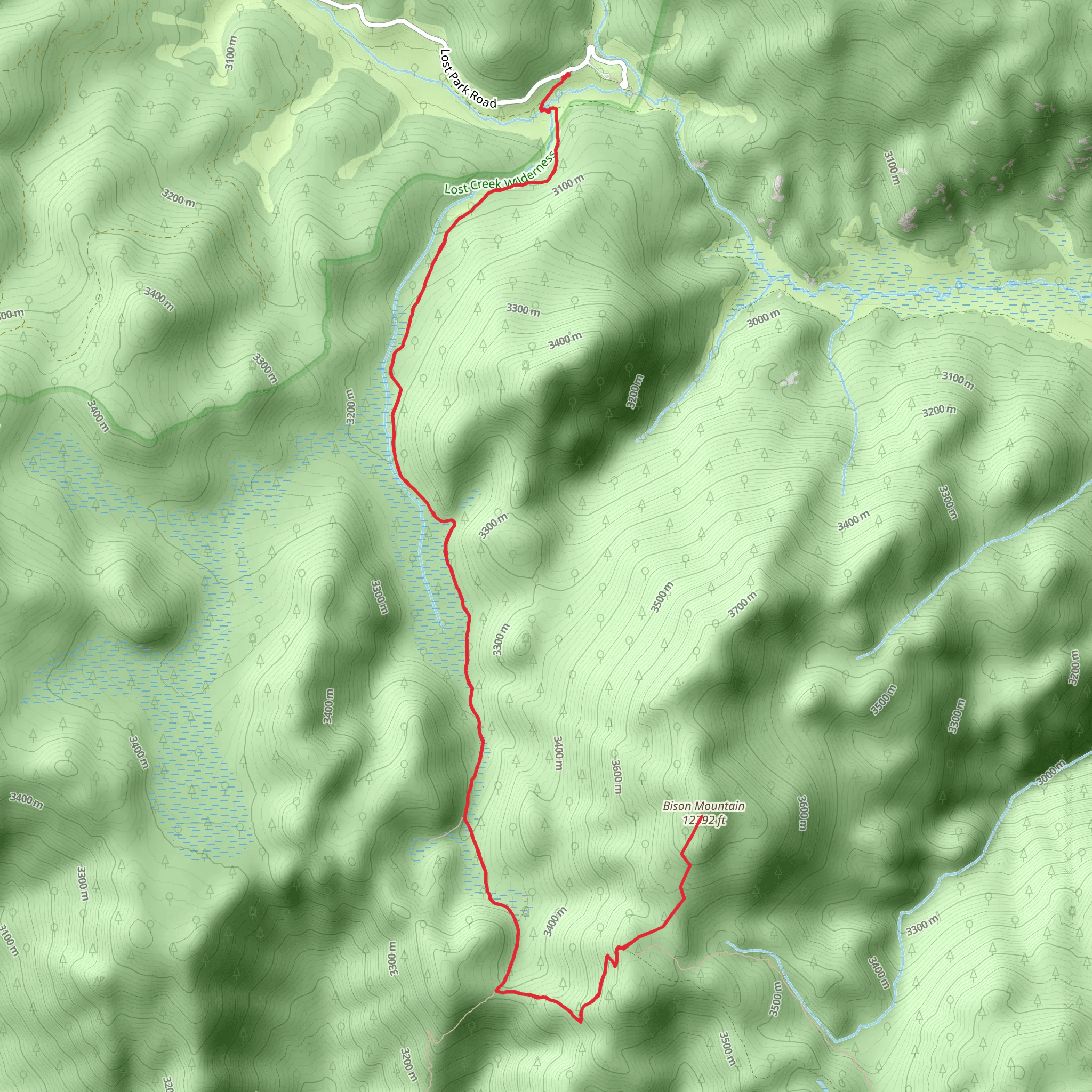 Bismon Mountain via Brookside-McCurdy mobile static map