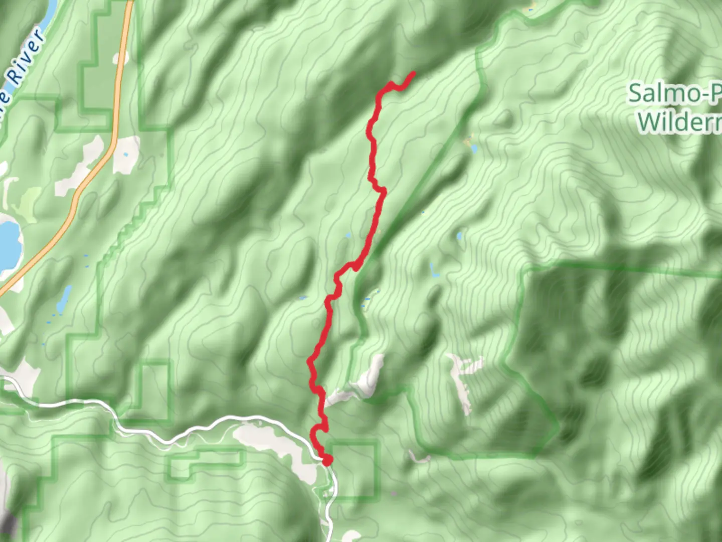 An image depicting the trail Red Bluff Trail and its surrounding area.