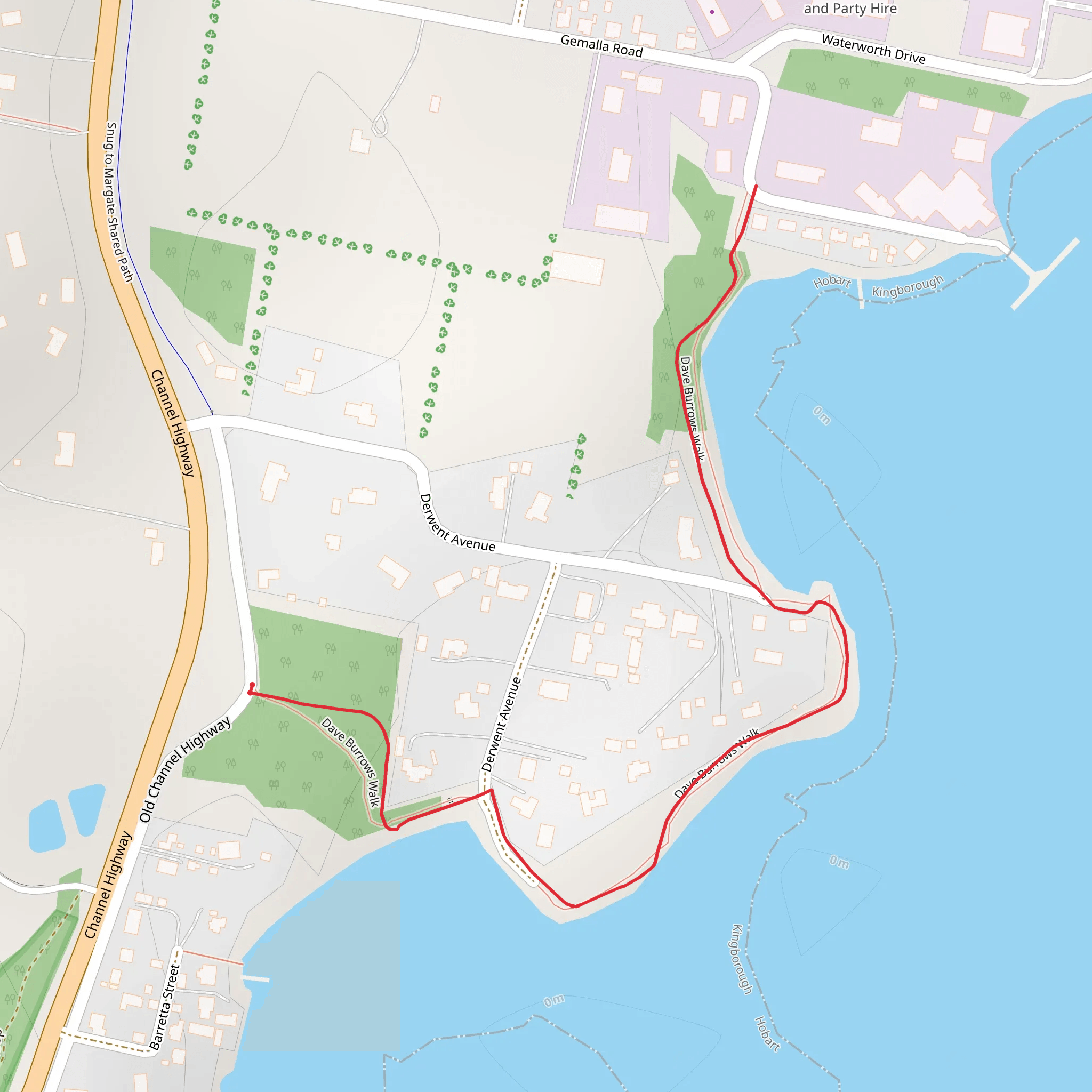 Dave Burrows Walk mobile static map