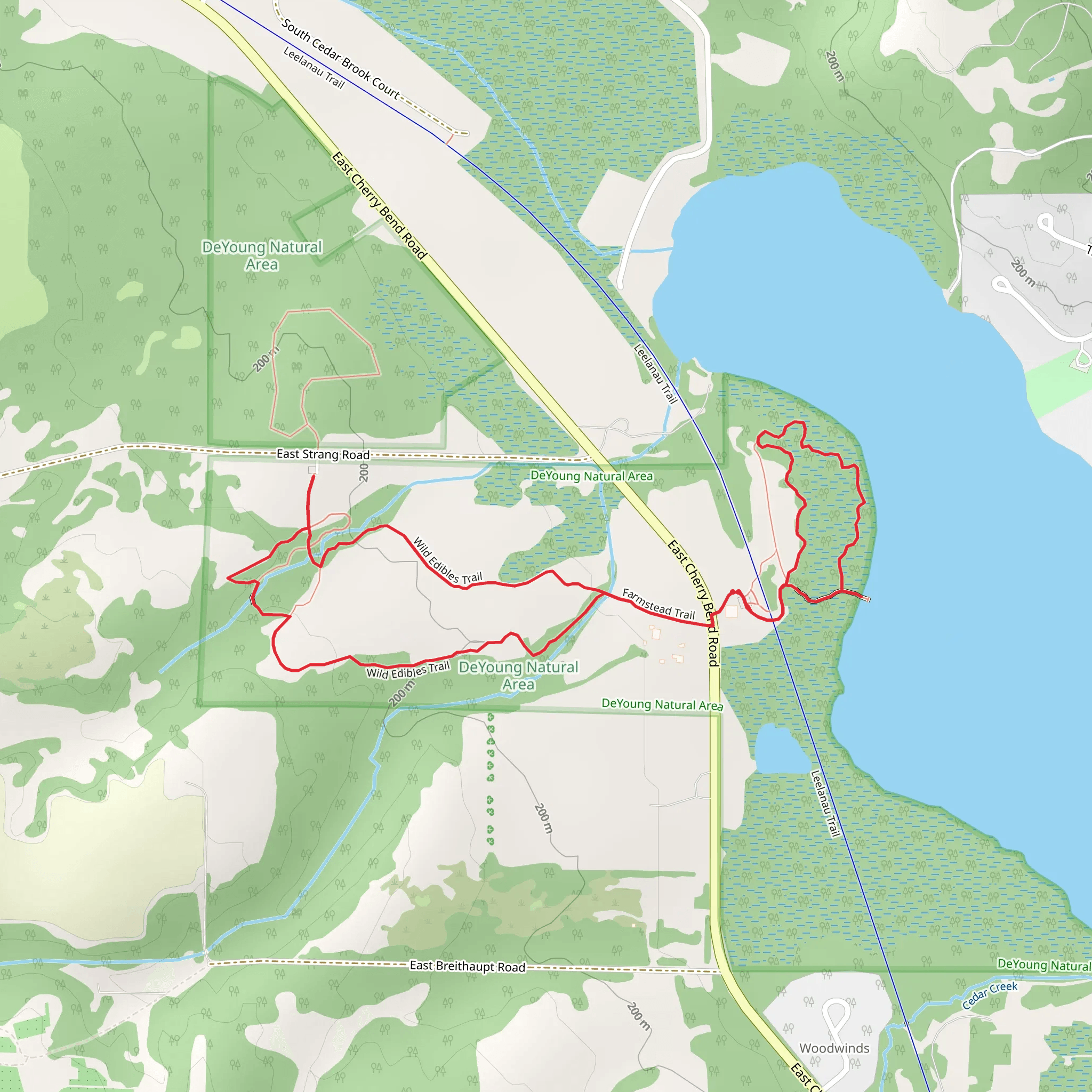 Wild Edibles and Farmstead Loop Trail mobile static map