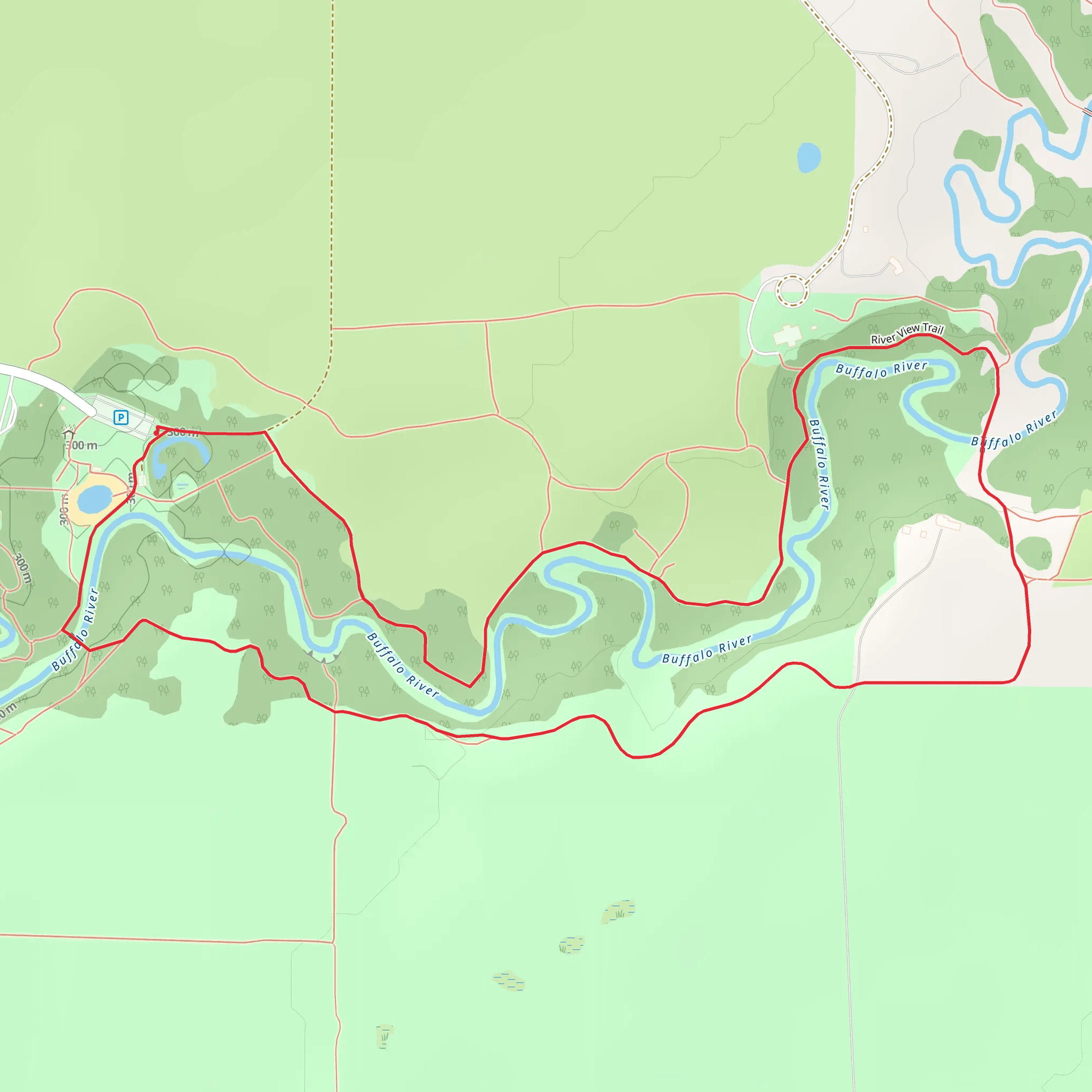 Buffalo River State Park Loop - East mobile static map