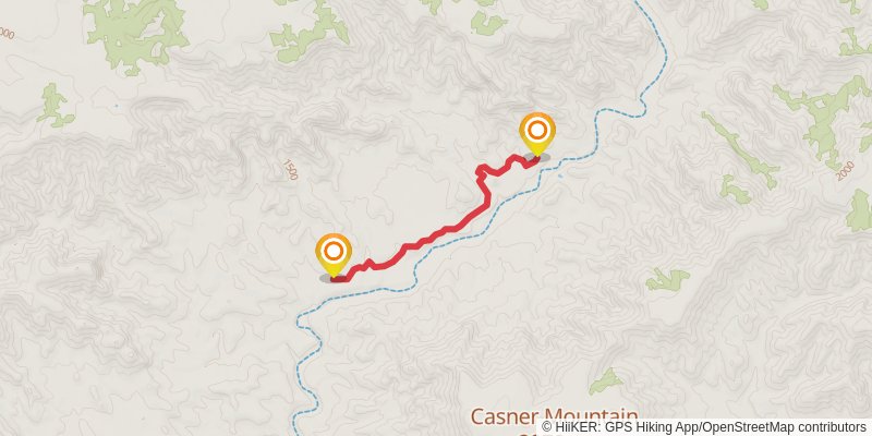 Sycamore Basin Trail stage 3 Map