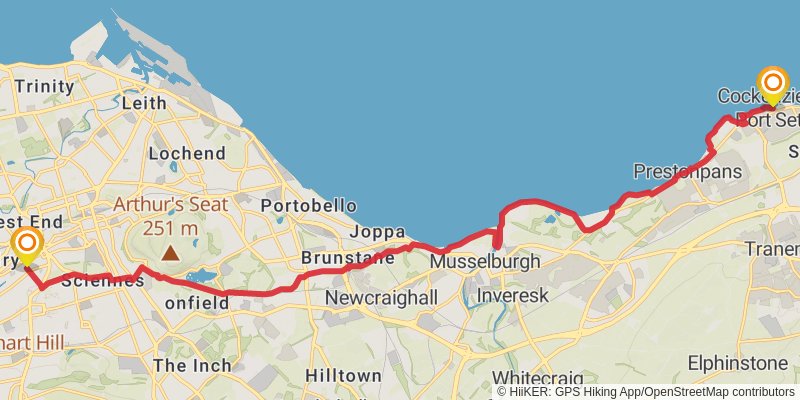 John Muir Way stage 8 Map