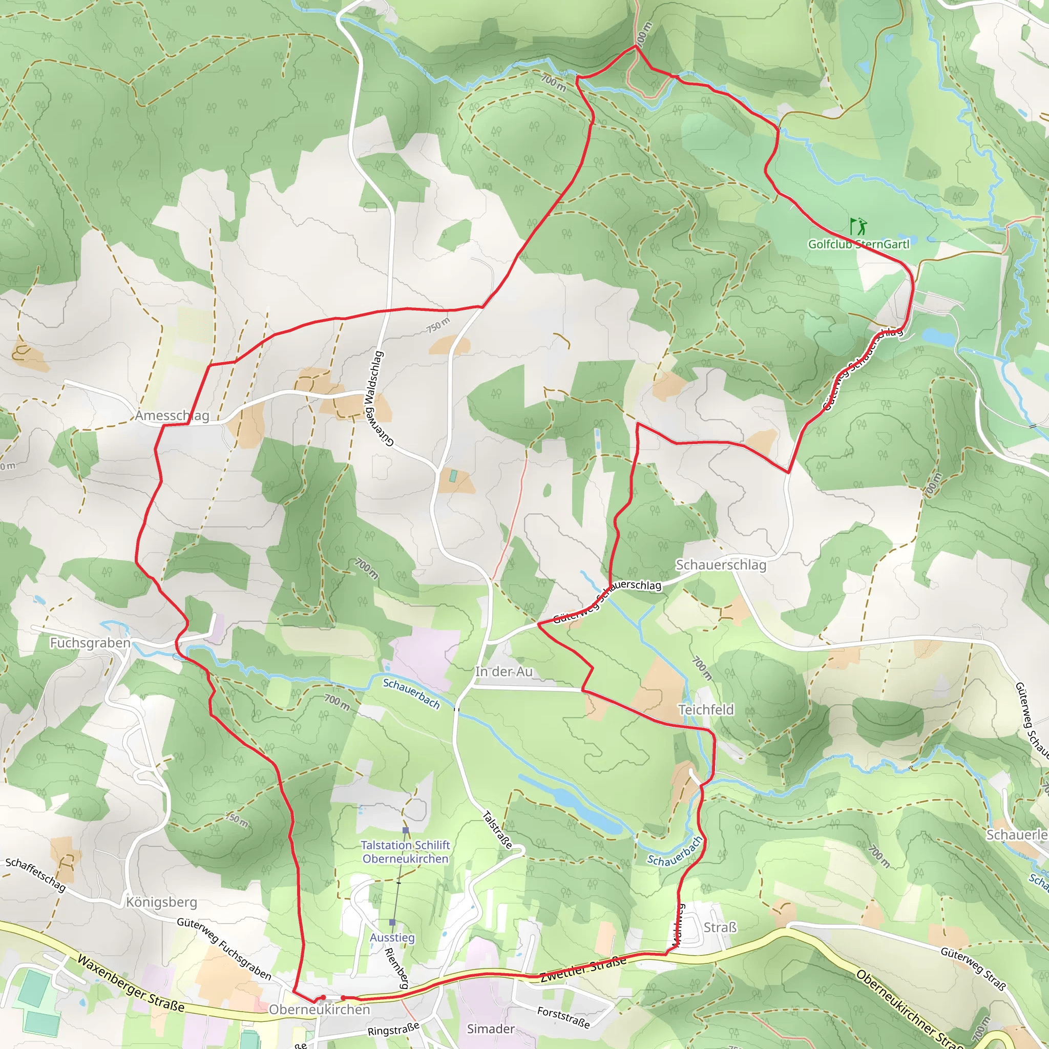 Golfplatzrunde mobile static map