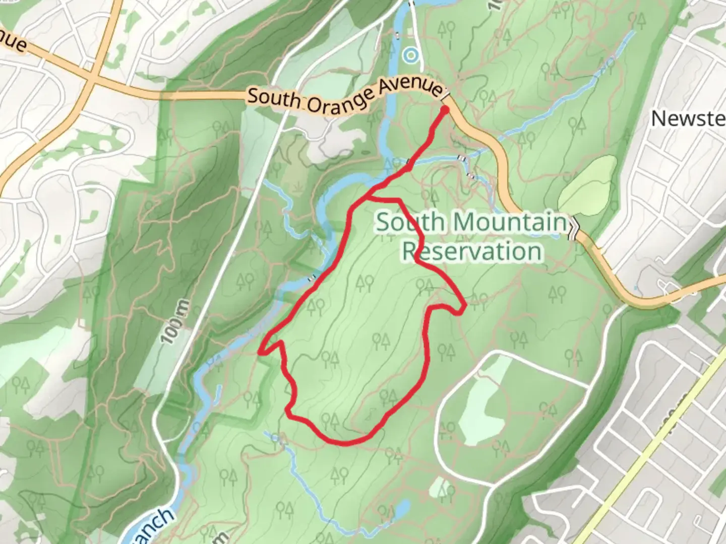 An image depicting the trail Ball's Bluff - River Loop Trail and its surrounding area.