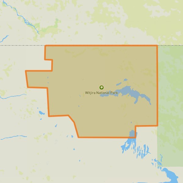 Witjira National Park mobile static map