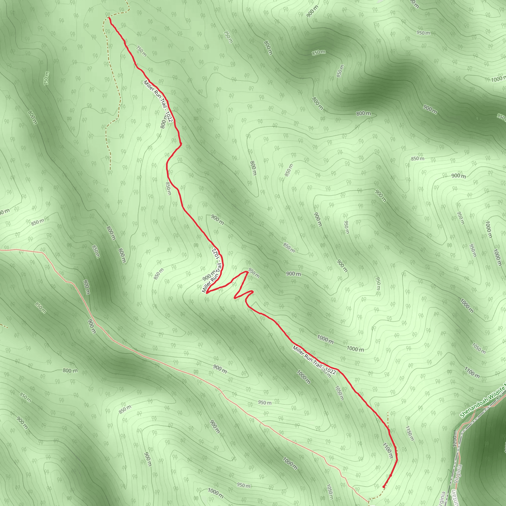 Miller Trail mobile static map