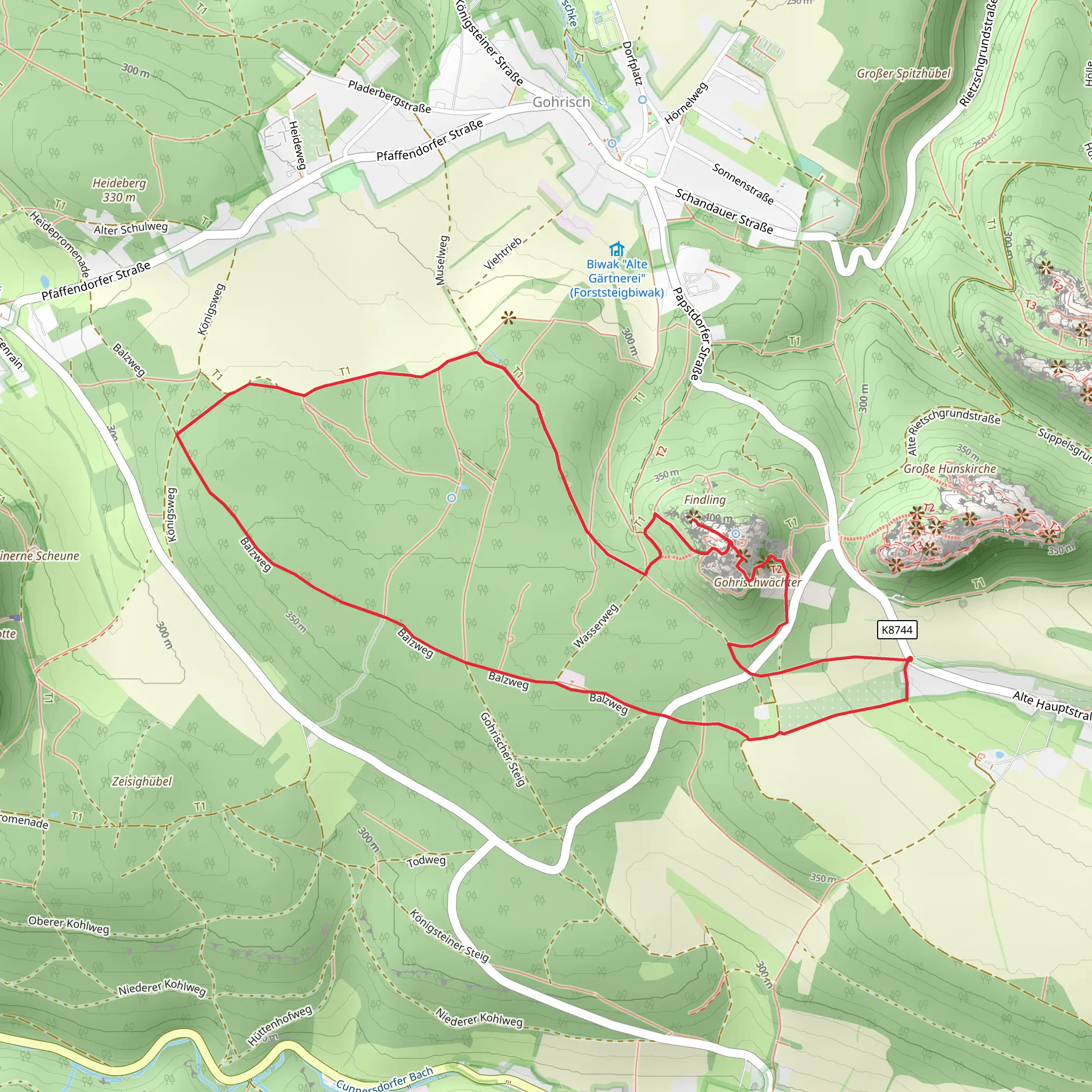Pavillon and Wetterfahne via Oberer Rundweg mobile static map