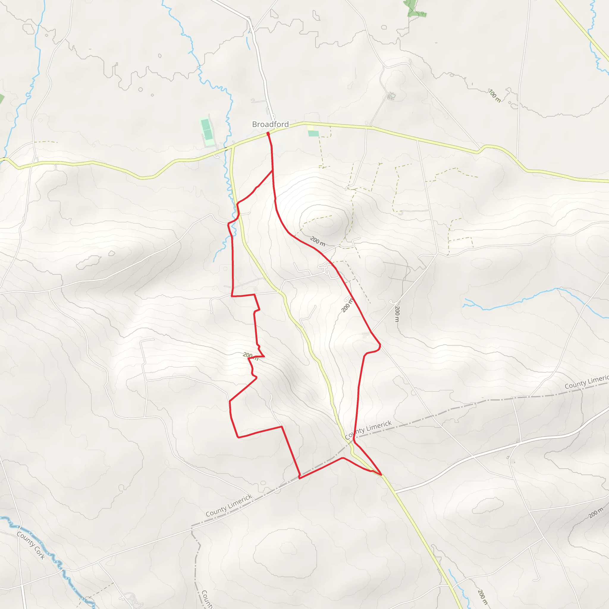 Broadford Ashford Walking Trail - Gleann na gCapall Loop mobile static map