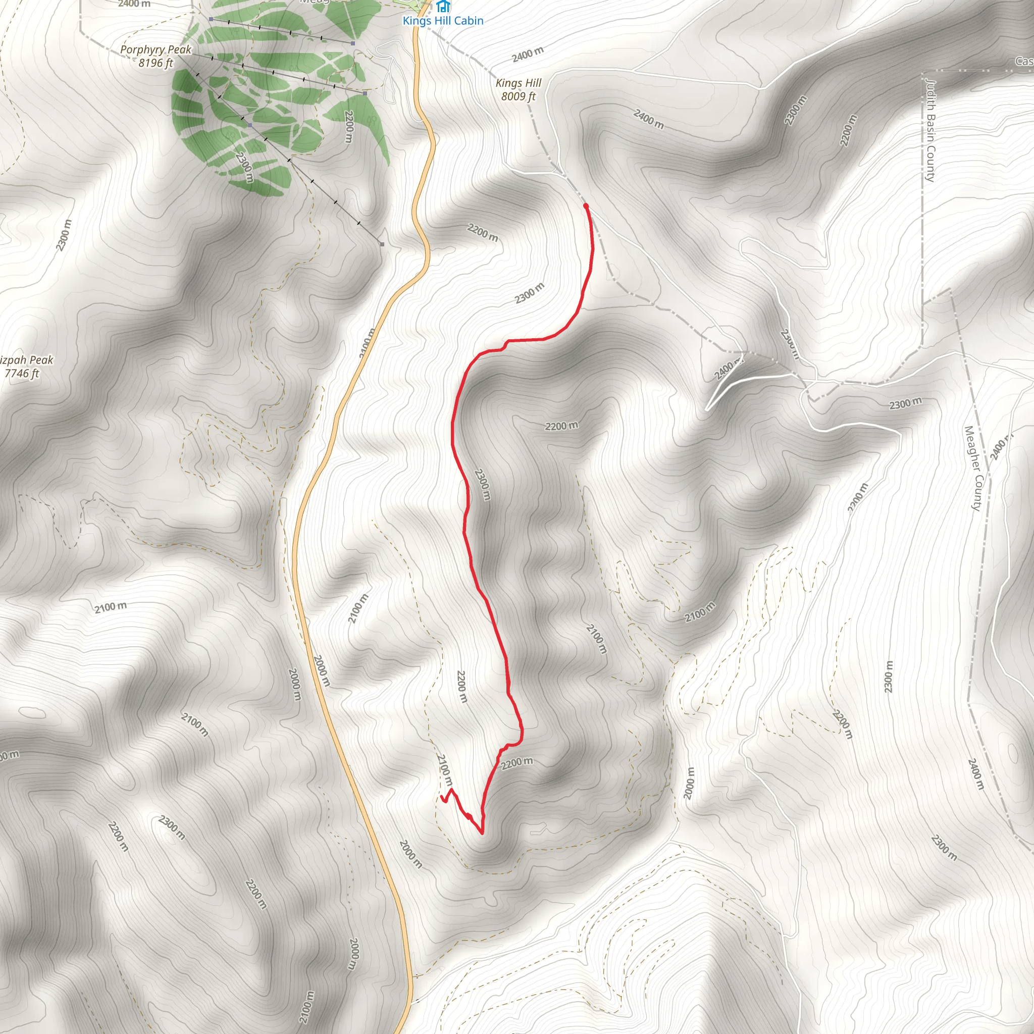 N Fork Deadman Trail mobile static map