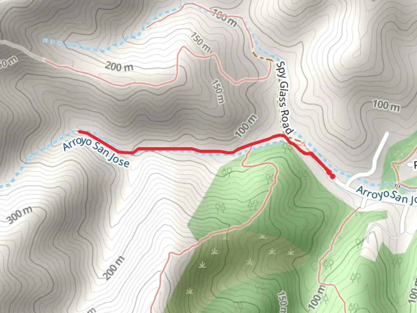 An image depicting the trail Buck Gulch Falls Trail and its surrounding area.