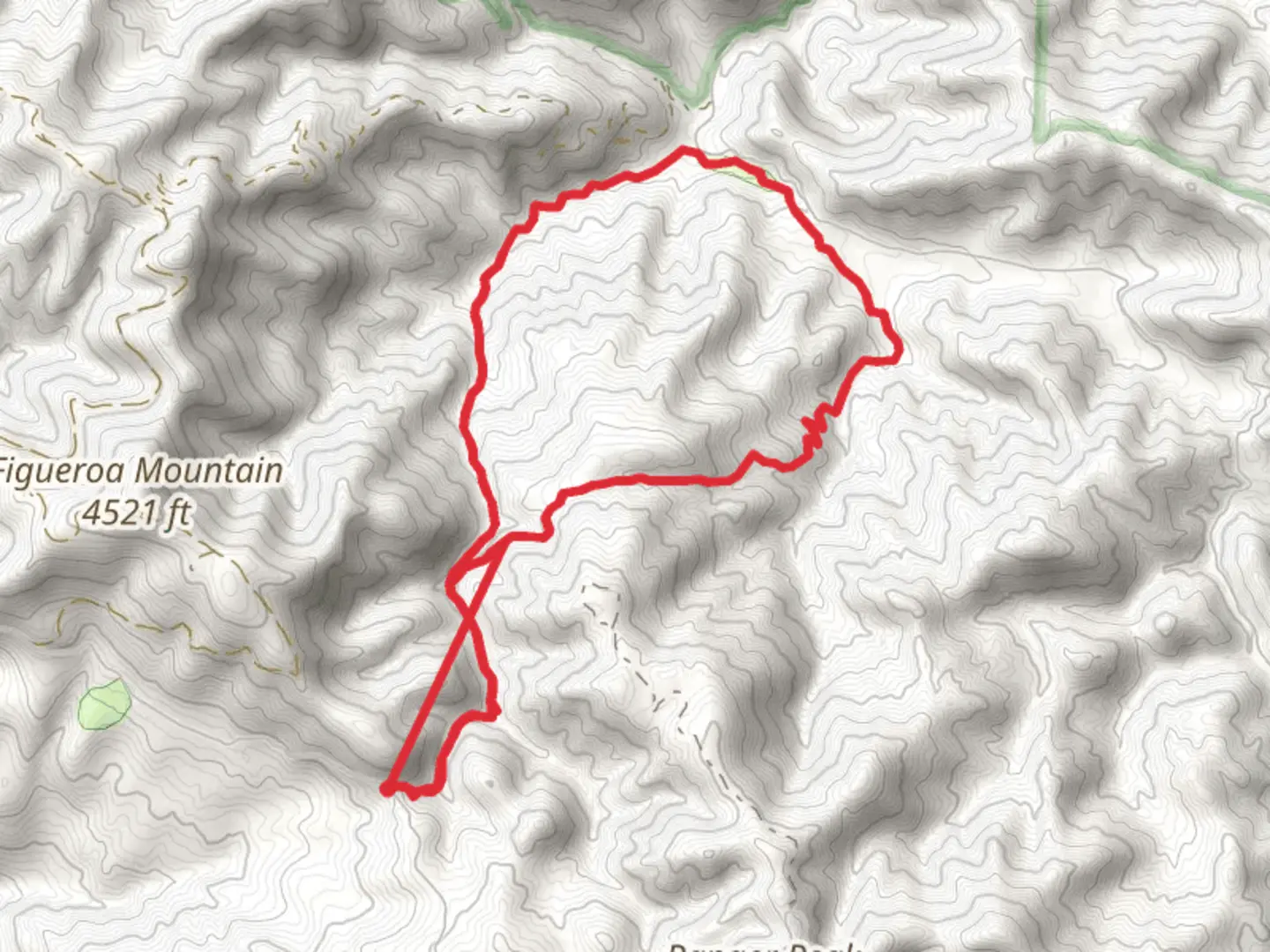 An image depicting the trail Davey Brown Trail and Munch Canyon Trail Loop and its surrounding area.