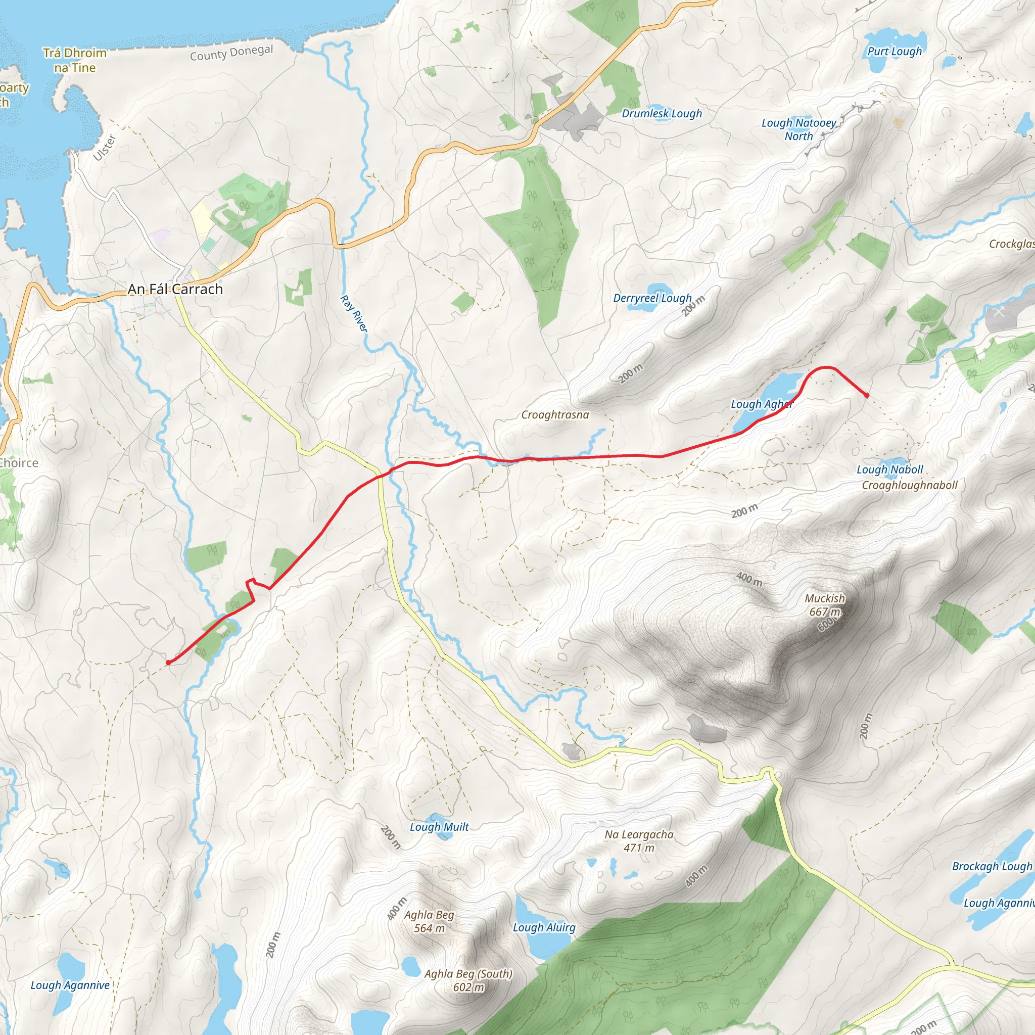 Slí Iarnród Ailt an Chorráin - An Mhucais go dtí An Fál Carrach mobile static map