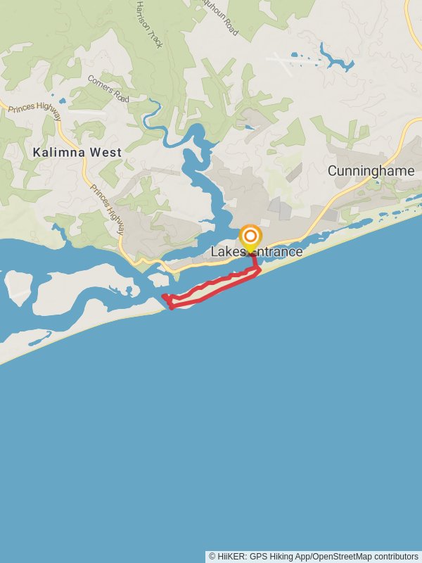 The Entrance Walk - Lake Entrance mobile static map