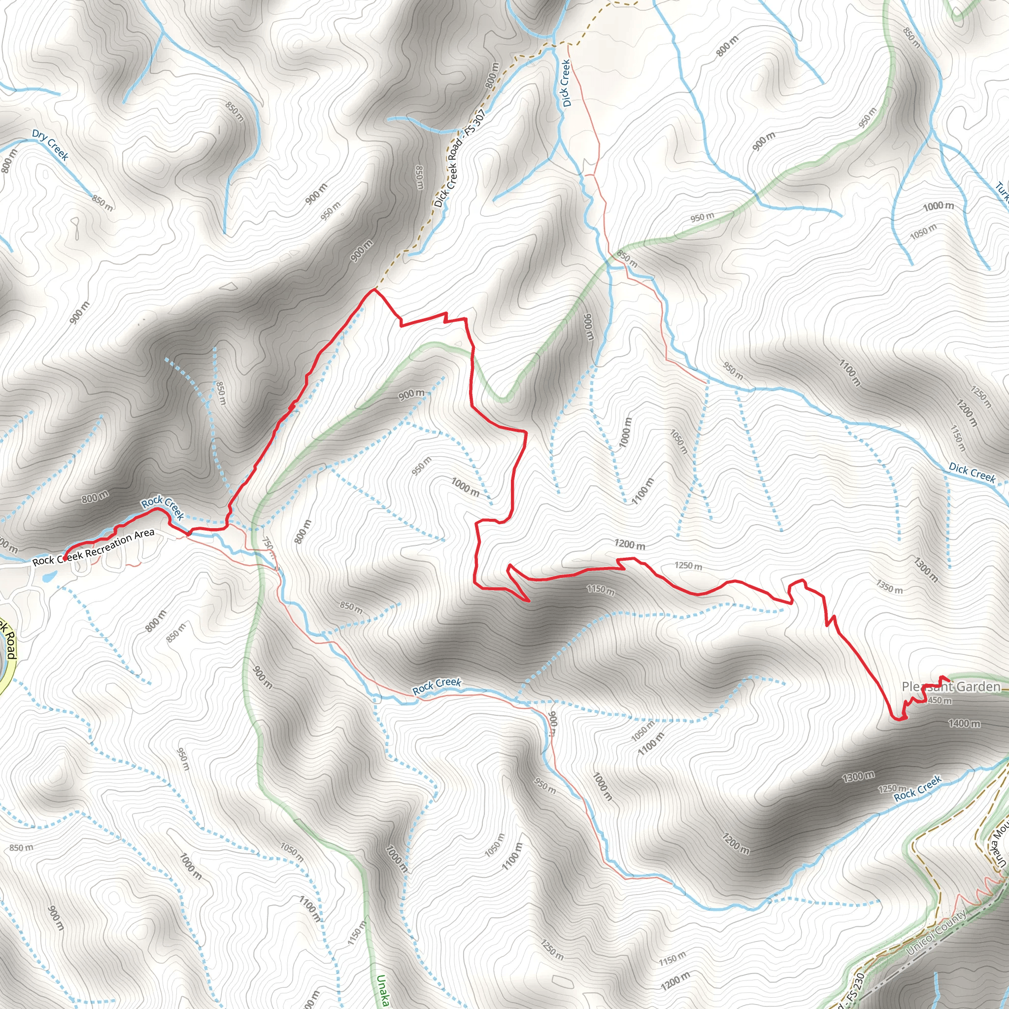 Rattlesnake Ridge Trail mobile static map