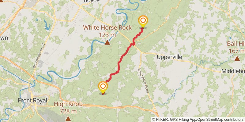 Appalachian Trail stage 101 Map