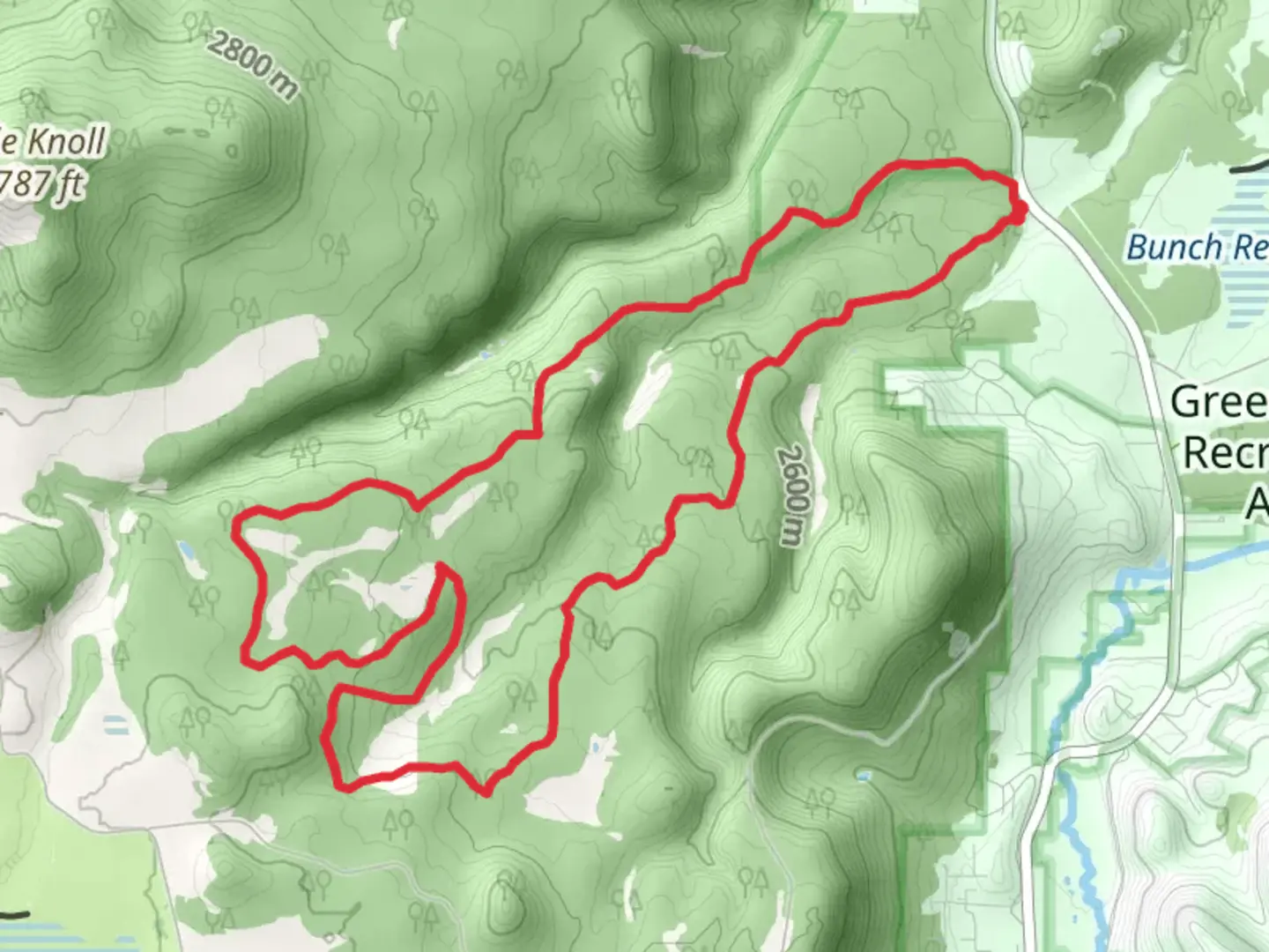 An image depicting the trail Cedar and Willow Loop and its surrounding area.