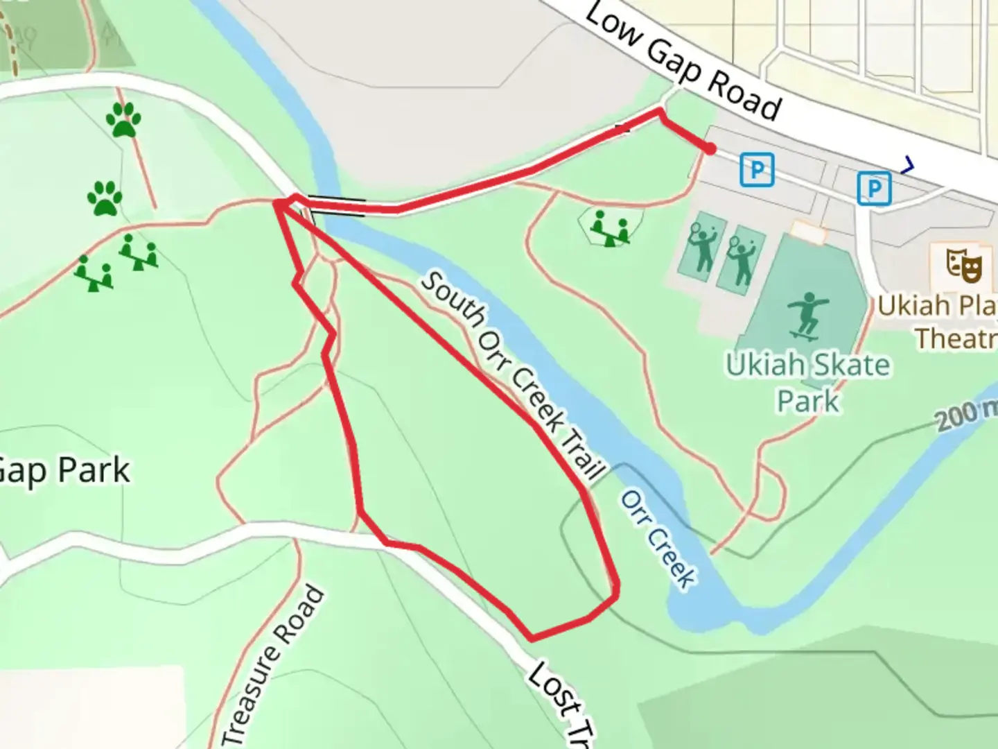 An image depicting the trail South Orr Creek Loop Trail and its surrounding area.