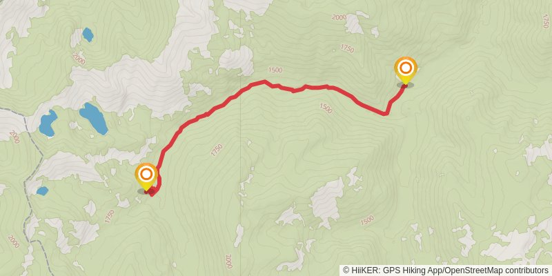 Fish Lake via West Fork Fish Creek Trail stage 2 Map