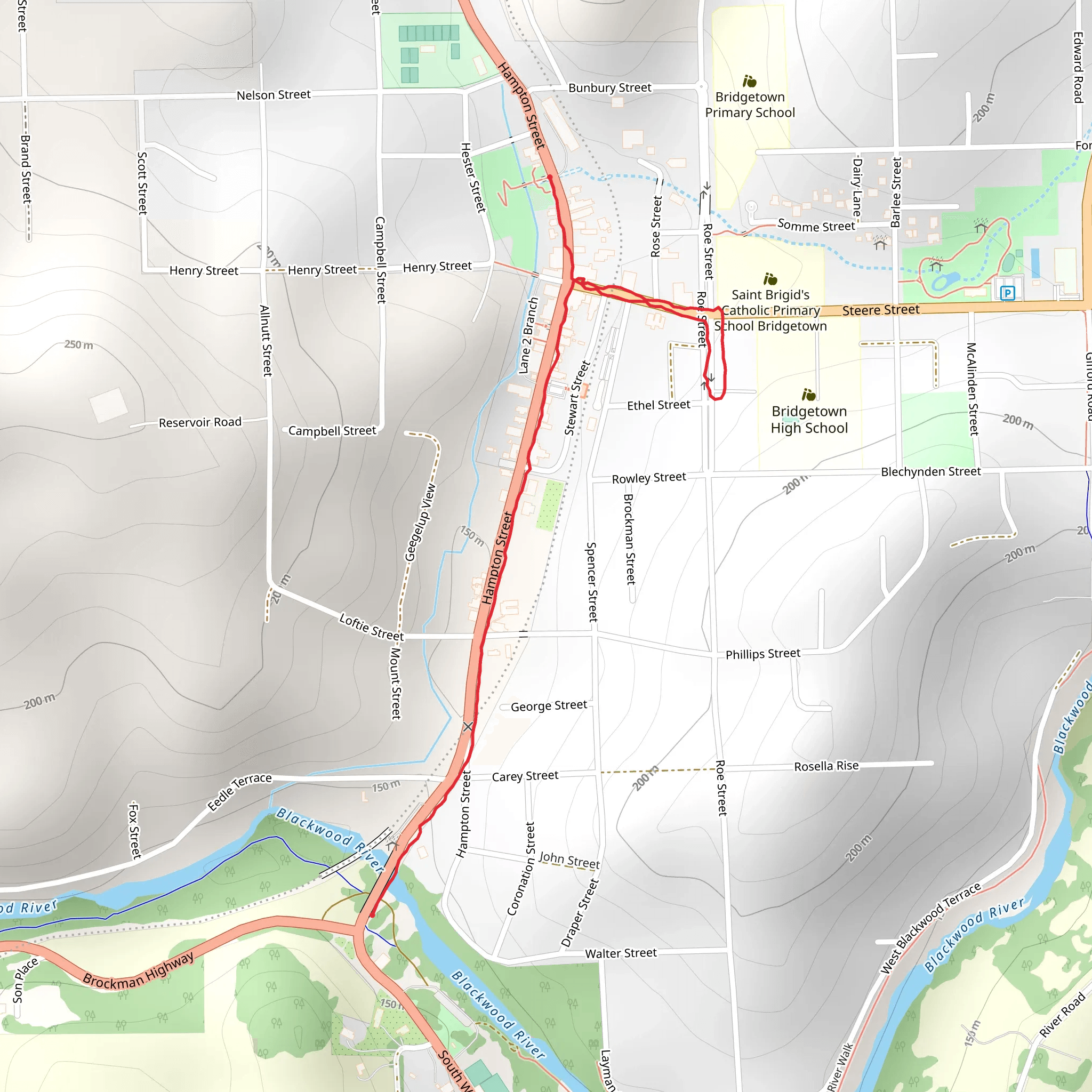 Bridgetown Heritage Trail mobile static map