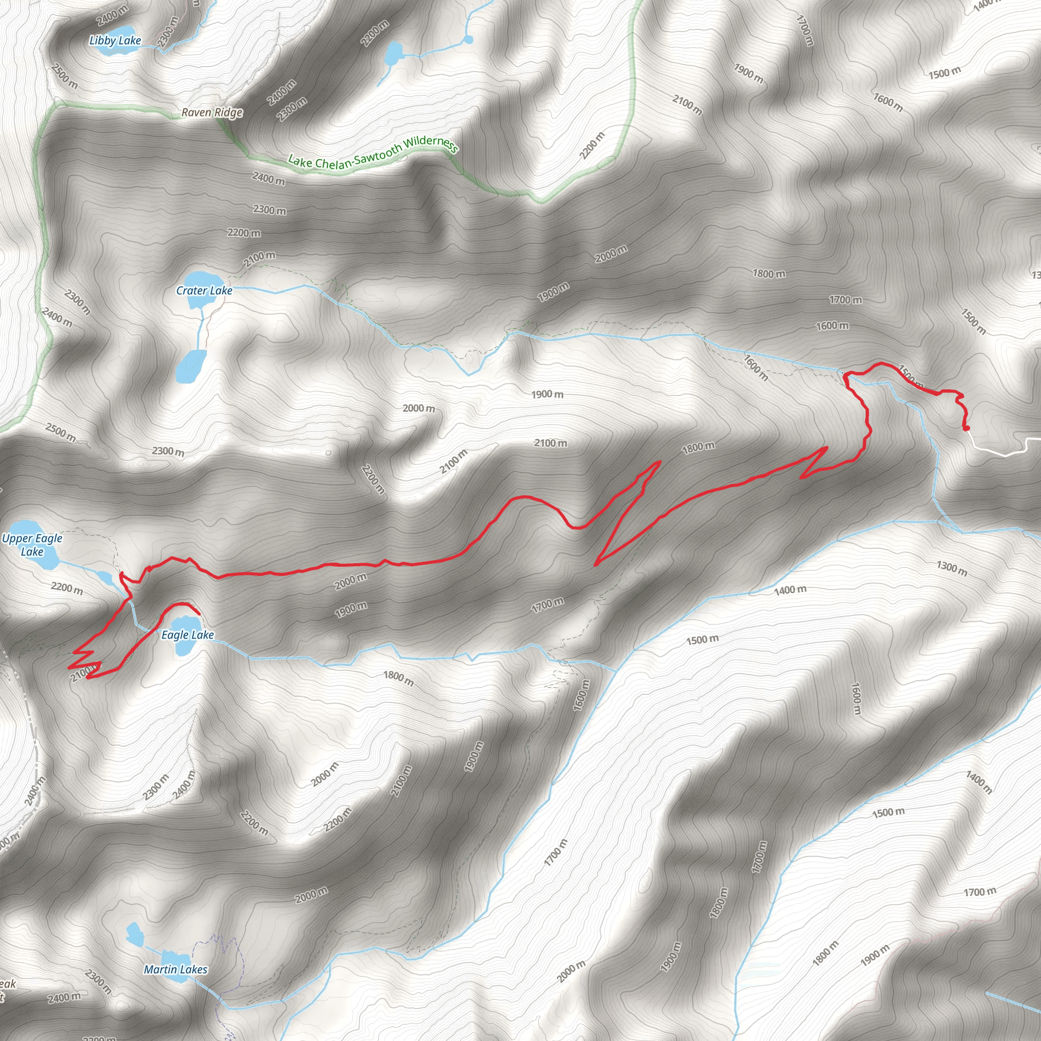 Lower Eagle Lake Trail mobile static map