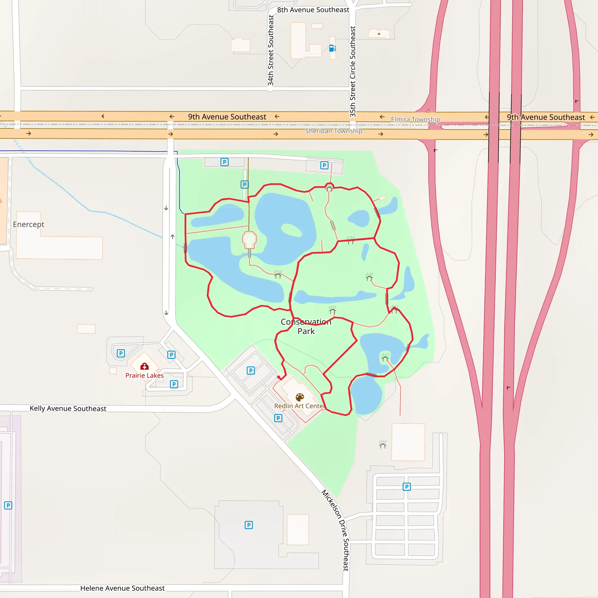 Conservation Park Loop mobile static map