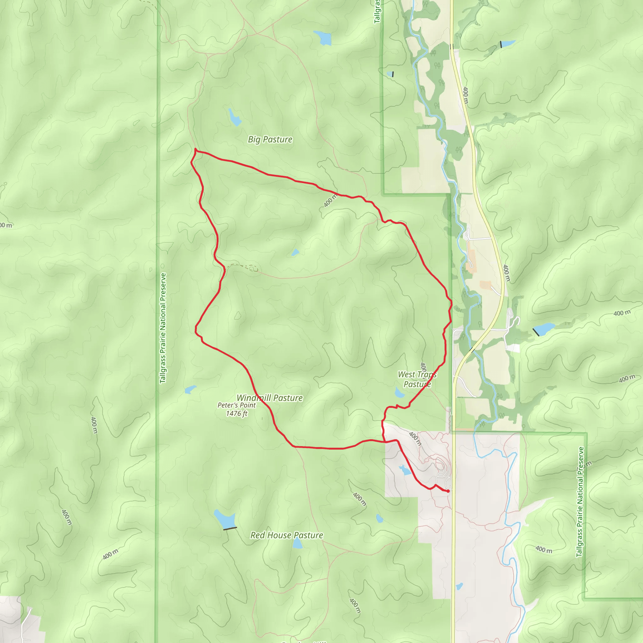 Scenic Overlook and Davis Loop Trail mobile static map